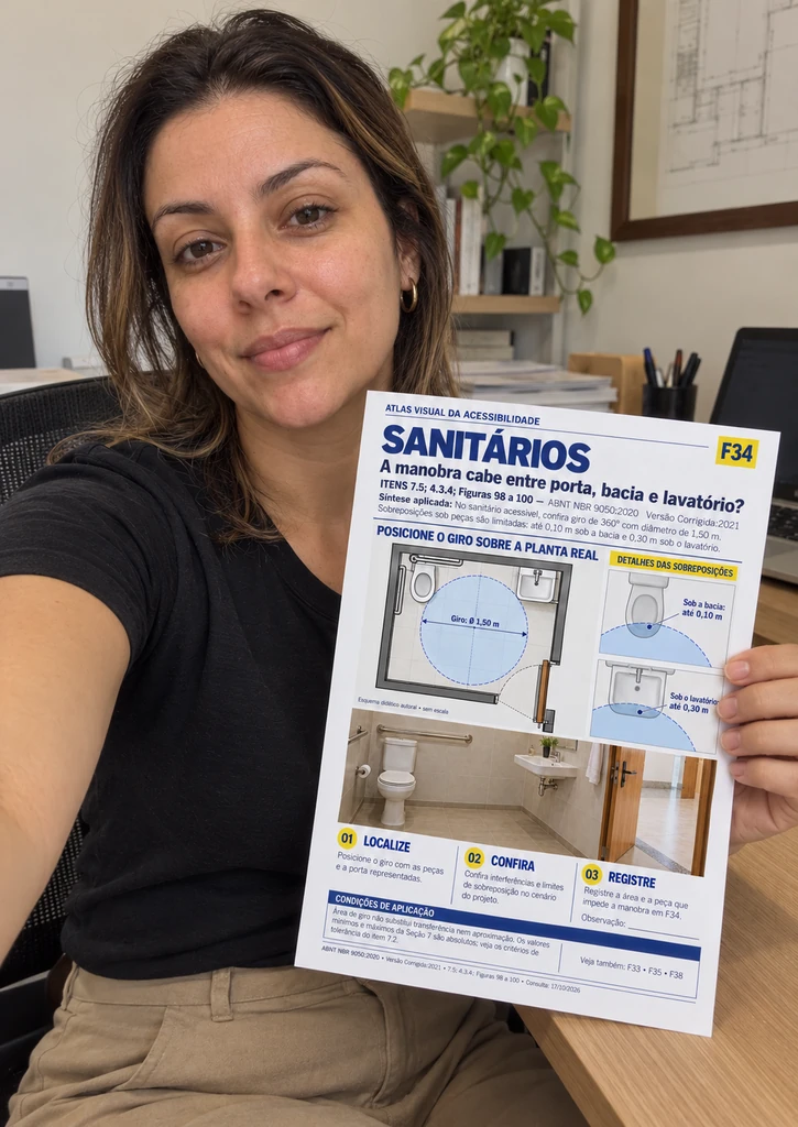 Cena ilustrativa de consulta à ficha de sanitários